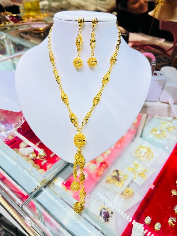 铜合金项链 铜合金两件套时尚百搭