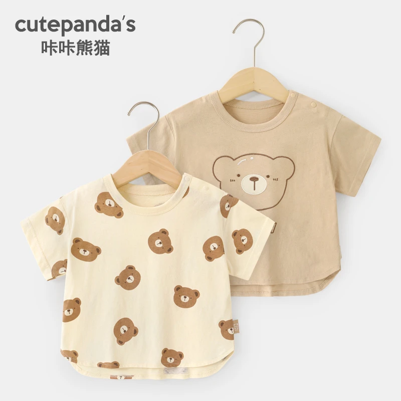 【现货】婴儿衣服休闲短袖T恤夏装男童儿童小童夏季半袖上衣Y8557