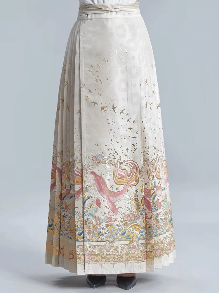 【大鱼】原版织金妆花满织金马面裙日常通勤汉服女