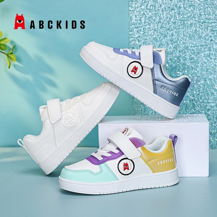 Abckids儿童鞋子百搭童鞋女童鞋子男童鞋子儿童鞋软底空军小白鞋