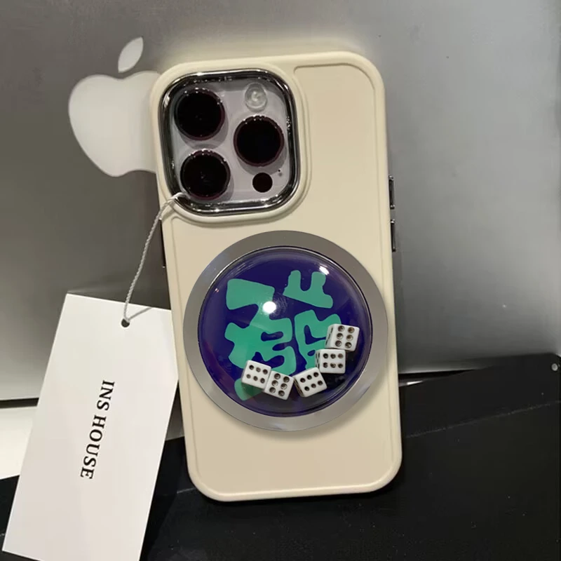 趣味立体摇骰子iPhone13手机壳苹果14promax全包12/11套14pro女xr