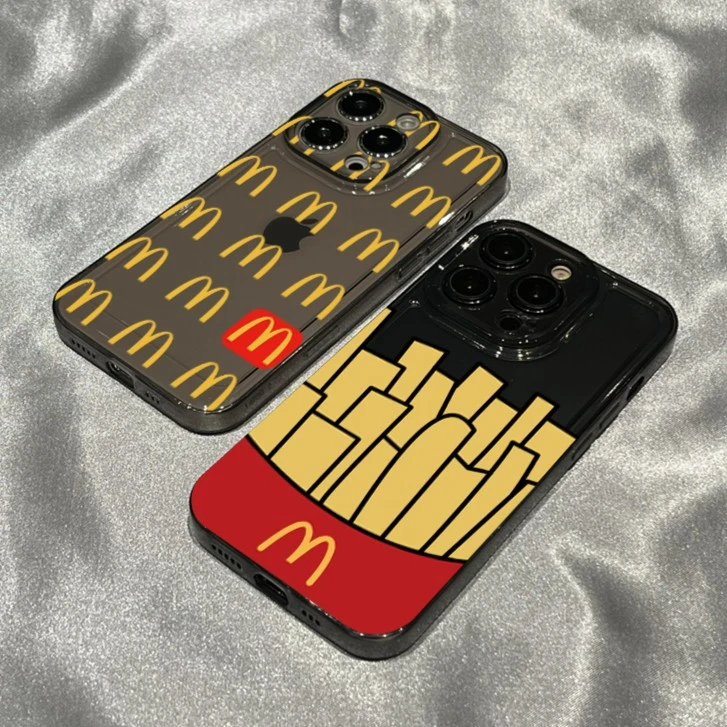 仙朵黄色字母M苹果14promax手机壳iPhone13全包12/11女xr透明xs套