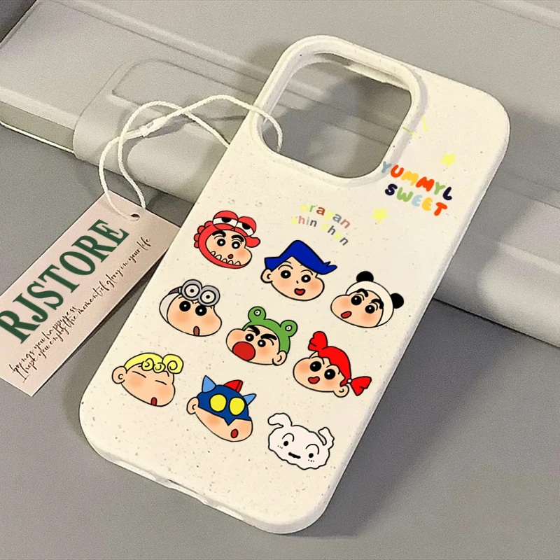 可爱卡通小新苹果华为vivo小米oppo小麦手机壳iphone13软14套12
