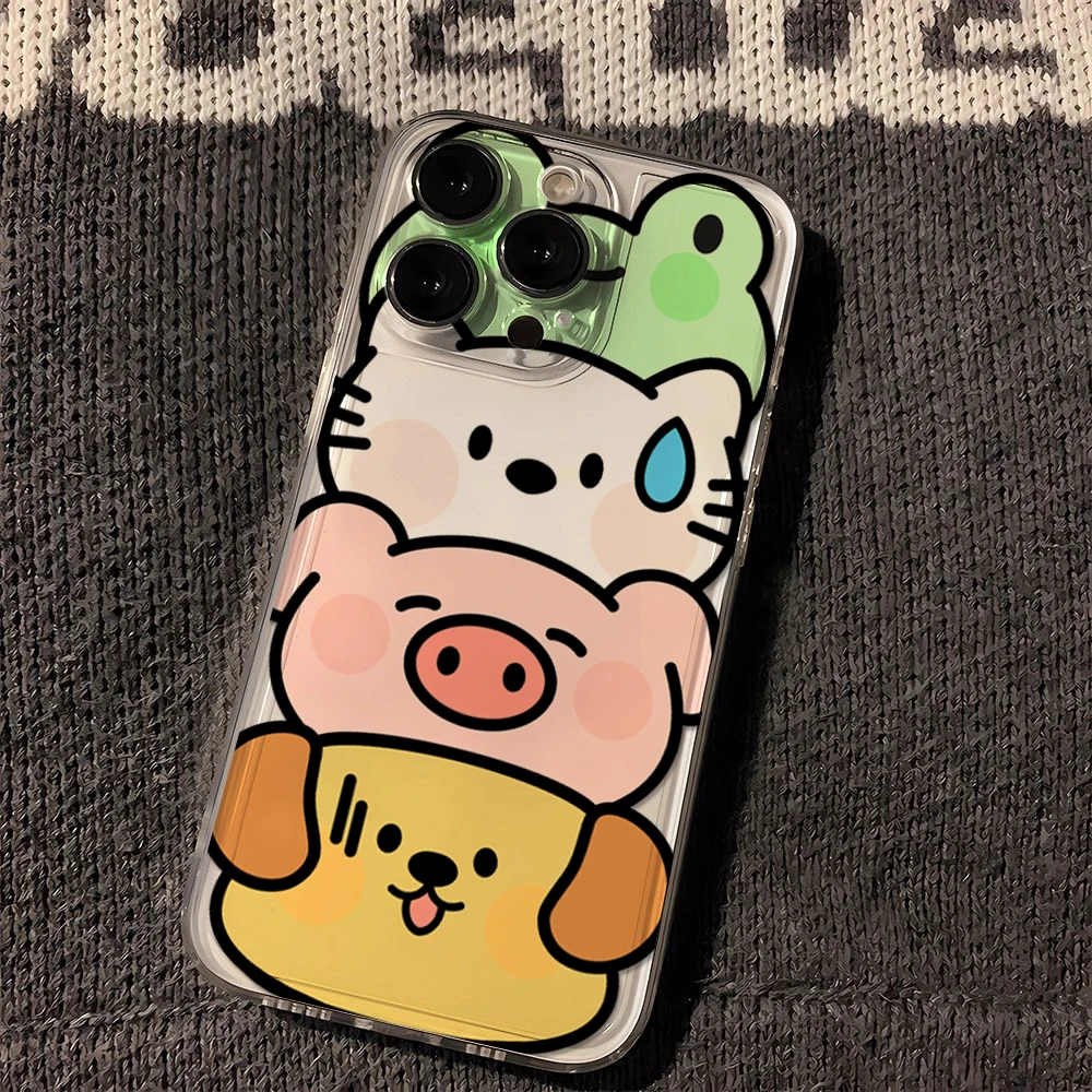 莱冰可爱叠叠动物苹果华为vivo小米oppo手机壳iphone15/13/14/12