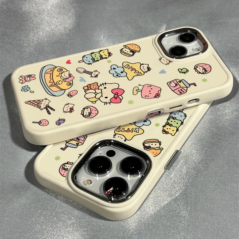 可爱猫咪贴纸iPhone14promax手机壳苹果13磨砂12/11全包xr软套xs