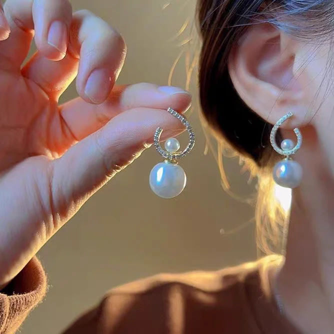 铜合金耳饰 复古时尚线条感耳坠一款多戴设计感百搭耳饰E992