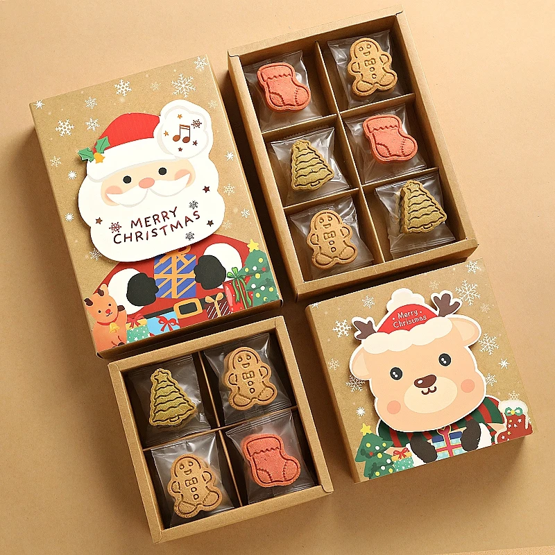 圣诞节手工曲奇黄油姜饼人礼盒装礼物送男女友儿童伴手礼点心零食