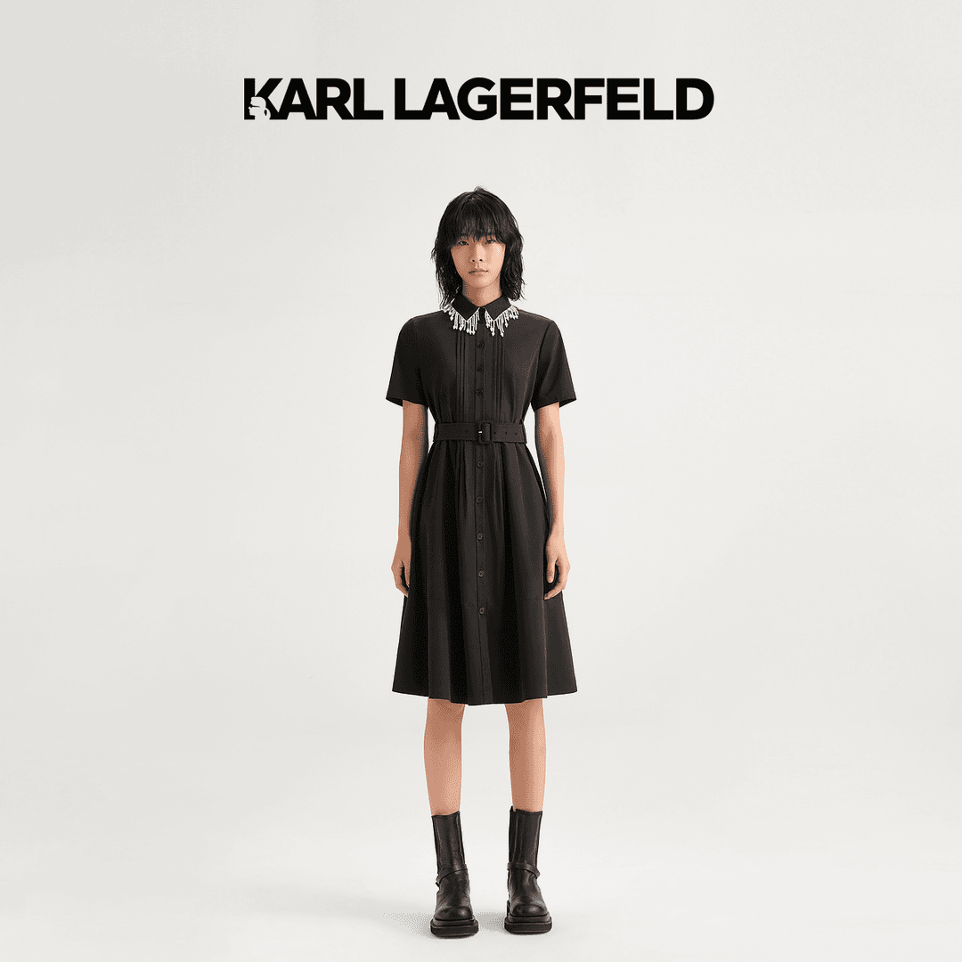 【臻享】KARL LAGERFELD卡尔拉格斐23新款连衣裙老佛爷E33L1318