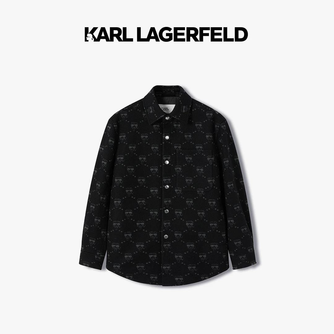 【臻享男装】KARL LAGERFELD卡尔拉格斐休闲夹克老佛爷1K1C70101095