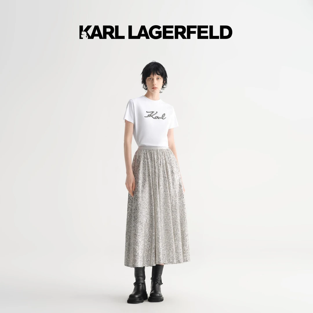 KARL LAGERFELD卡尔拉格斐2023春季新款半身裙夏季老佛爷231L1251