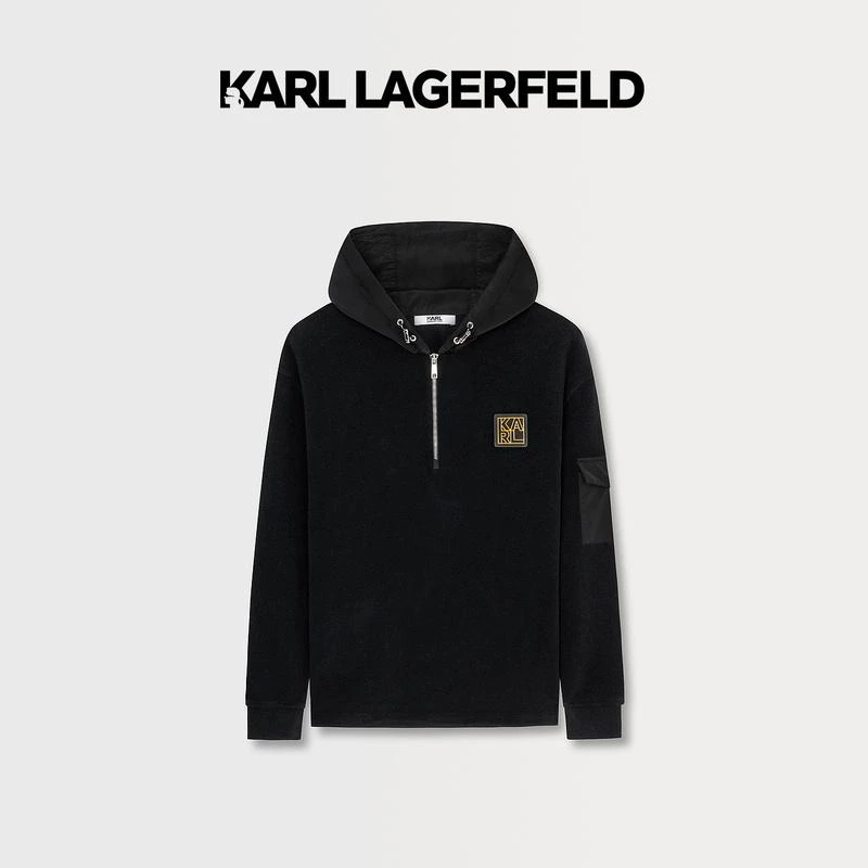 KARL LAGERFELD卡尔拉格斐2023秋季新款连帽休闲卫衣1K1B50604382