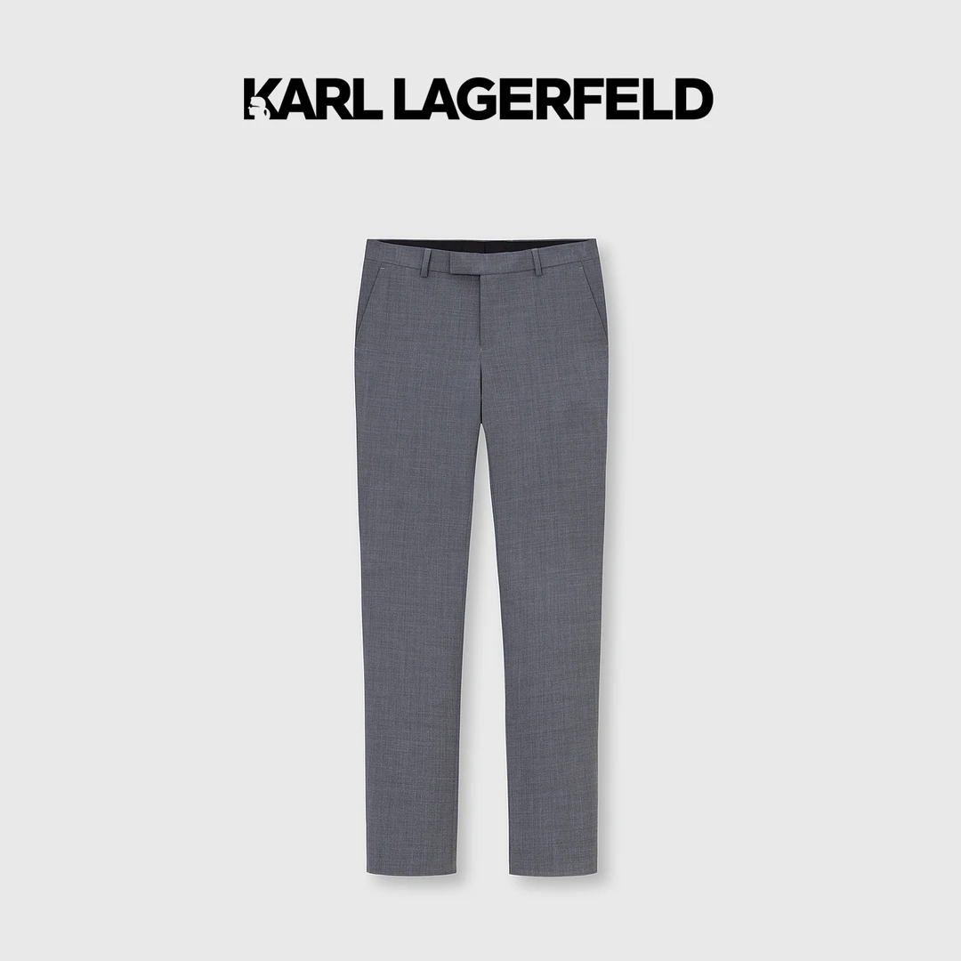 【臻享男装】KARL LAGERFELD卡尔拉格斐夏季新款中灰西裤221N1004