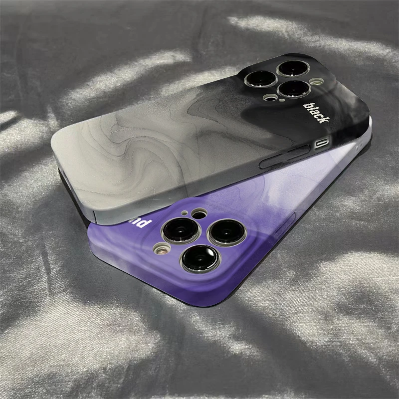 渐变水墨苹果14/华为/小米13/vivo/OPPO菲林iPhone12promax手机壳