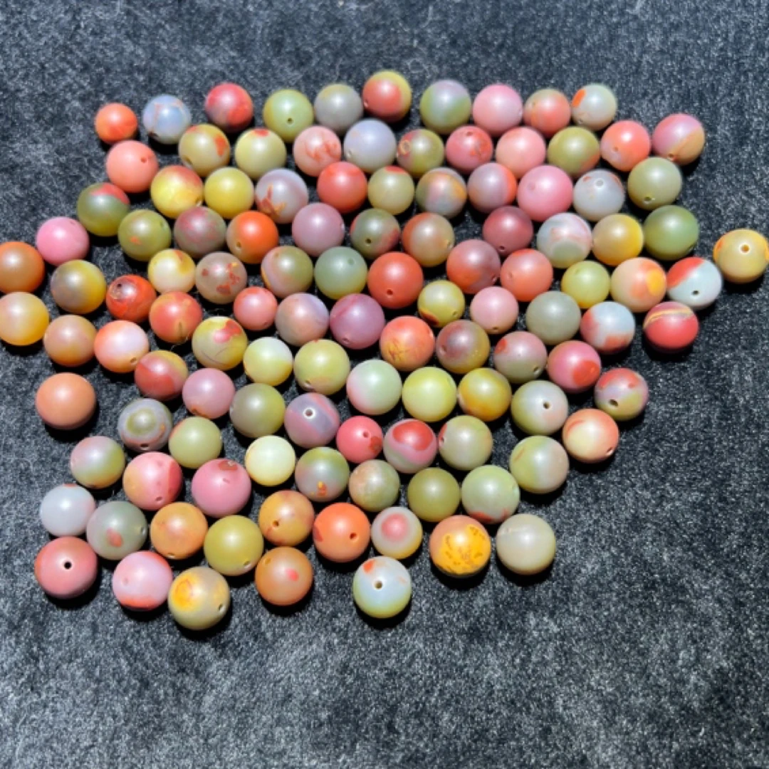 盐源玛瑙包浆单珠10mm