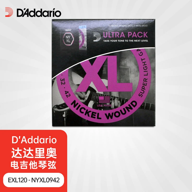 D’Addario/达达里奥EXL120-NYXL0946 (009-042) 双套装电吉他琴弦