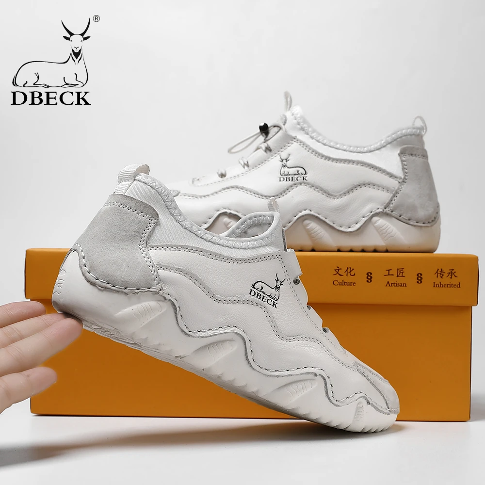 黄羊女鞋2024爆款运动休闲软底透气真皮小白鞋防滑秋季休闲鞋