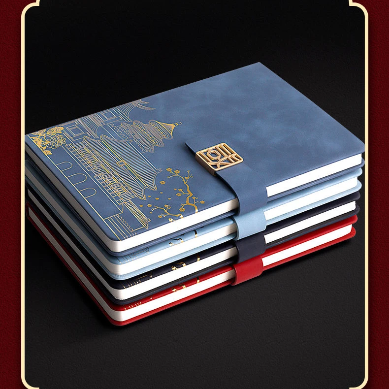 2023新款笔记本本子加厚商务记事本高颜值国潮笔记本工作日记本