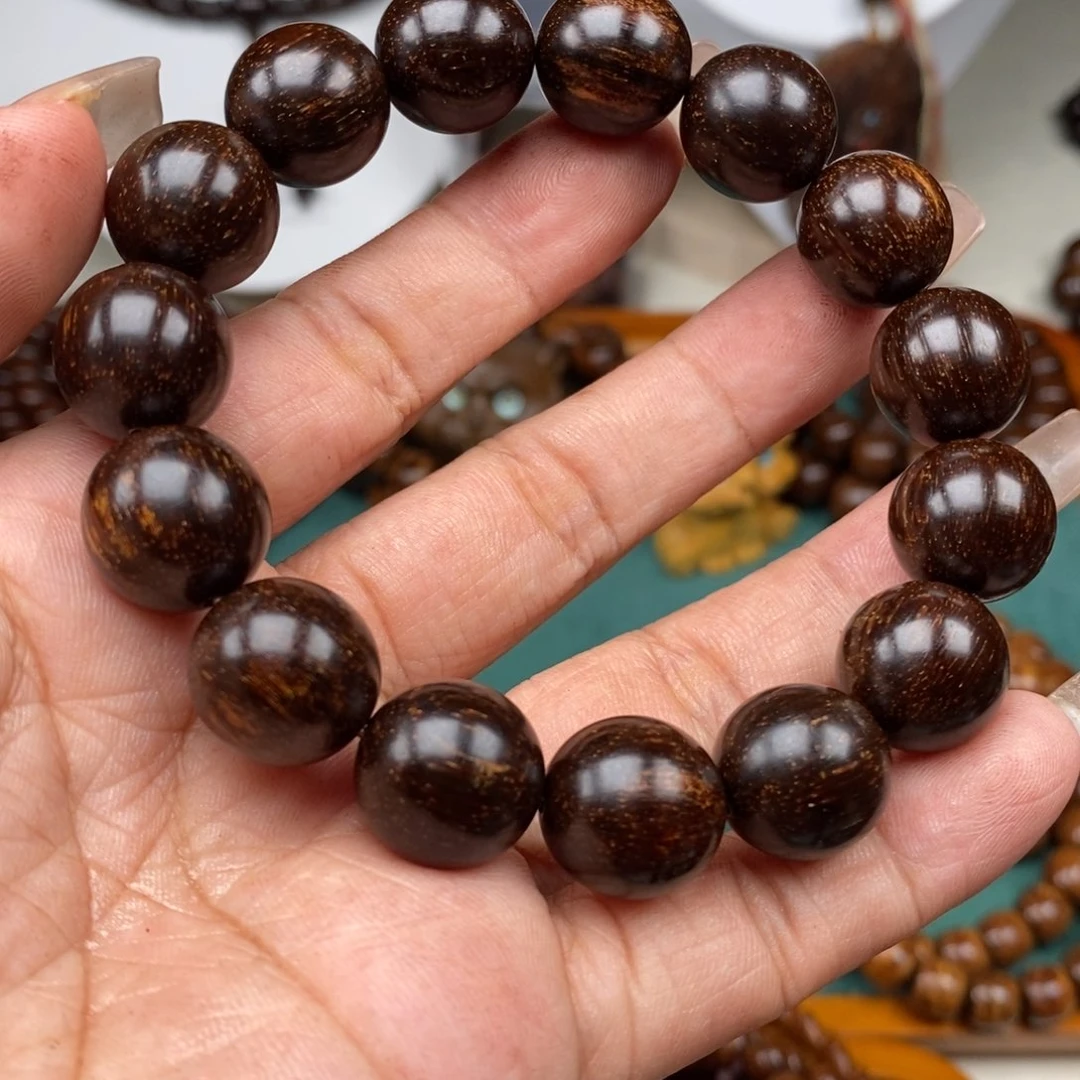 贡木手串/手链贡木15黑琥珀爆星