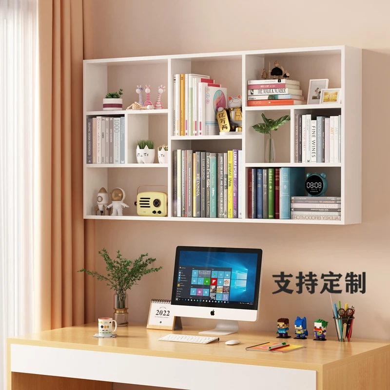 创意墙上置物架打孔壁挂书架客厅墙面隔板简约吊柜书房挂墙收纳架