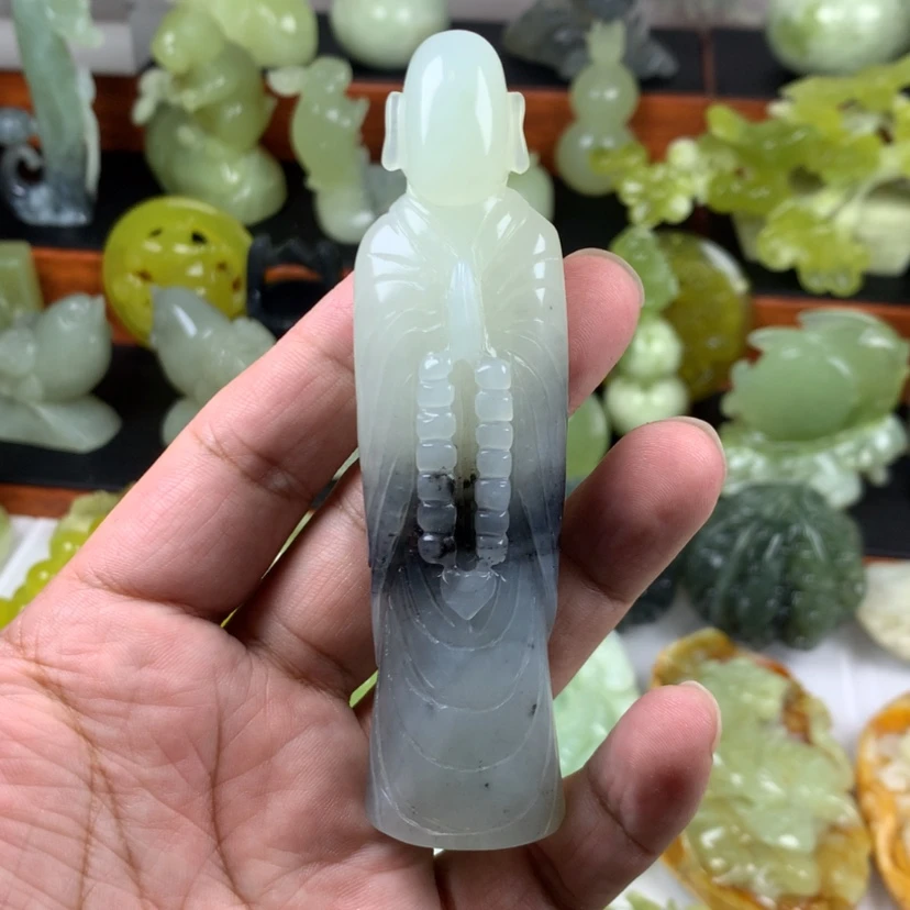 【闪购商品】蛇纹石玉手把件未镶嵌暖**！