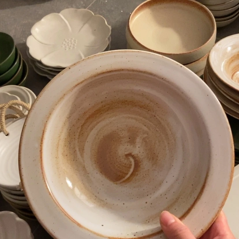 【闪购商品】瓷盘微瑕刷文宽边