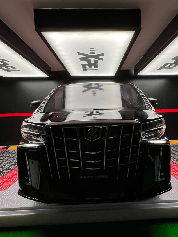 1/18丰田埃尔法合金车模仿真电动门汽车模型摆件男孩礼物收藏