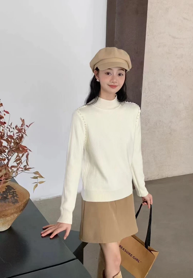 针织加绒打底毛衣70斤穿到140斤、不起球、不变形、不掉色