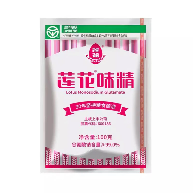 LIANHUA/莲花莲花味精100g绿色健康纯粮酿造味精炒菜煲汤鲜调味料