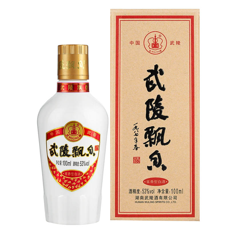武陵酒飘香小酒优级53度大曲坤沙系列酱香型白酒单瓶装53度100ml