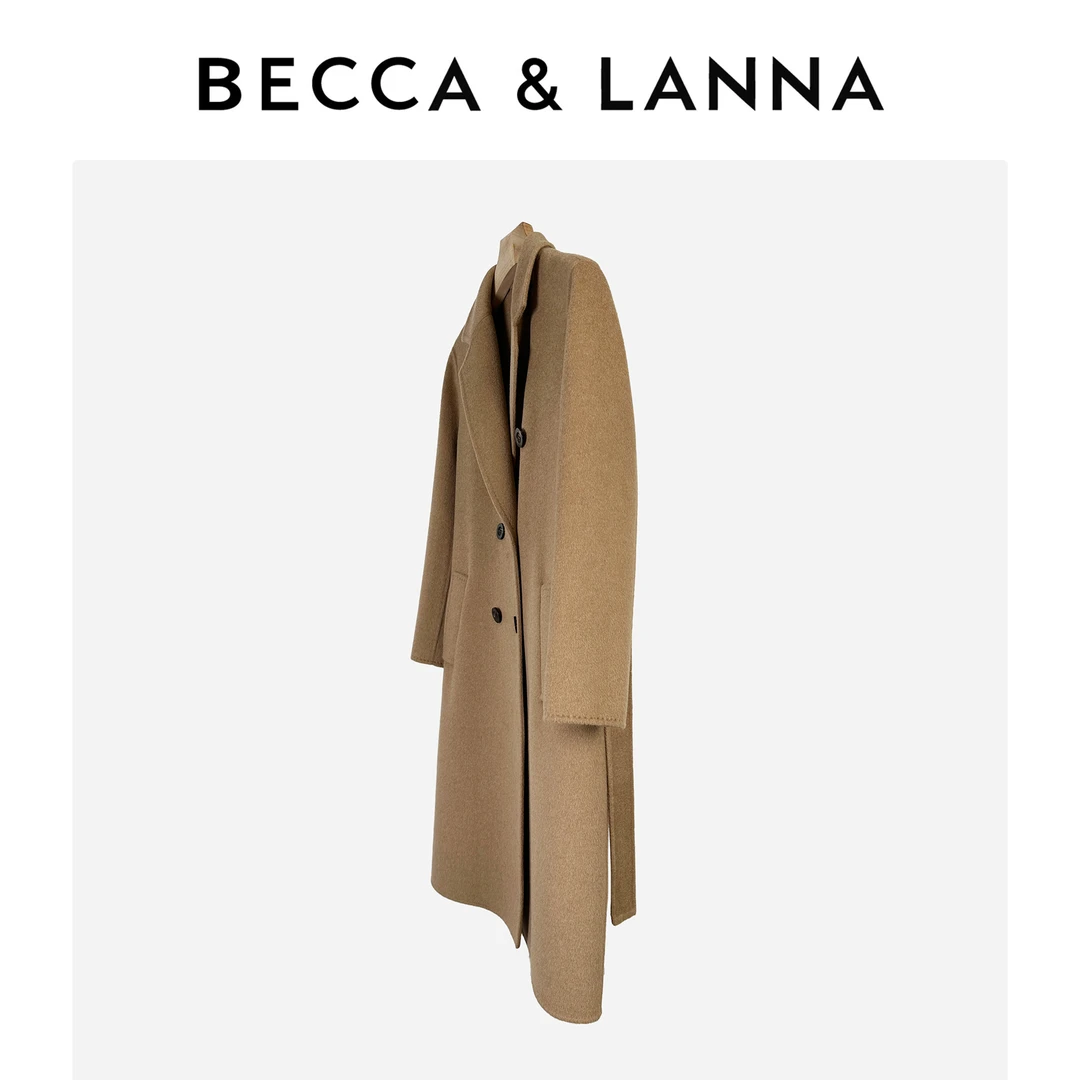 801正肩款 D0136 女士纯骆驼绒毛呢外套 女装