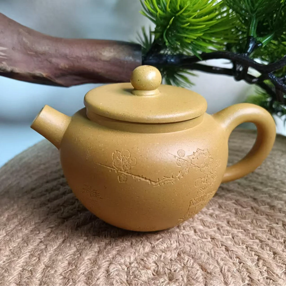 紫砂壶巨轮珠黄金段150cc