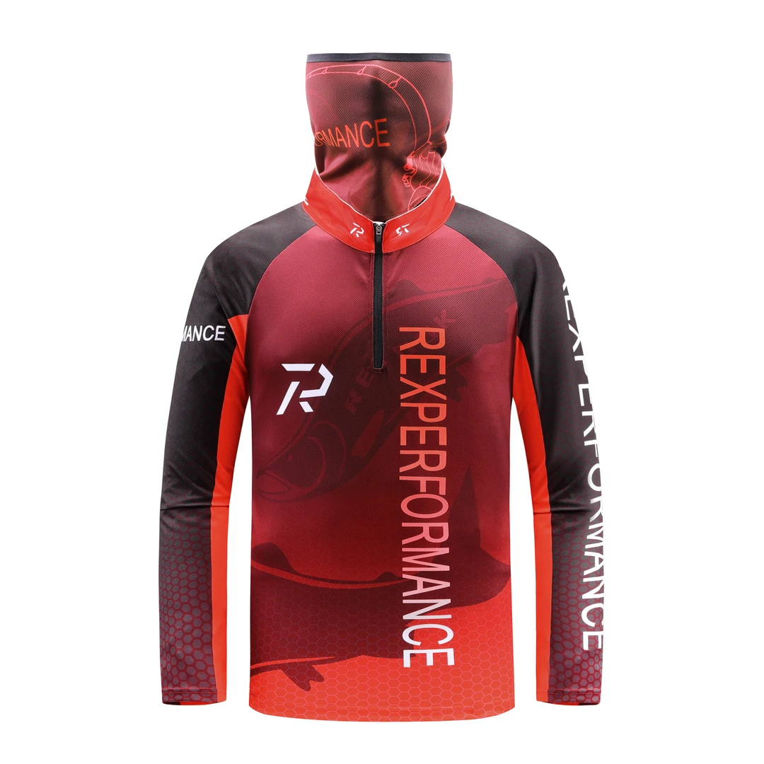 A22-009金马哈户外透气防晒钓鱼服长袖路亚服舒适运动防晒服