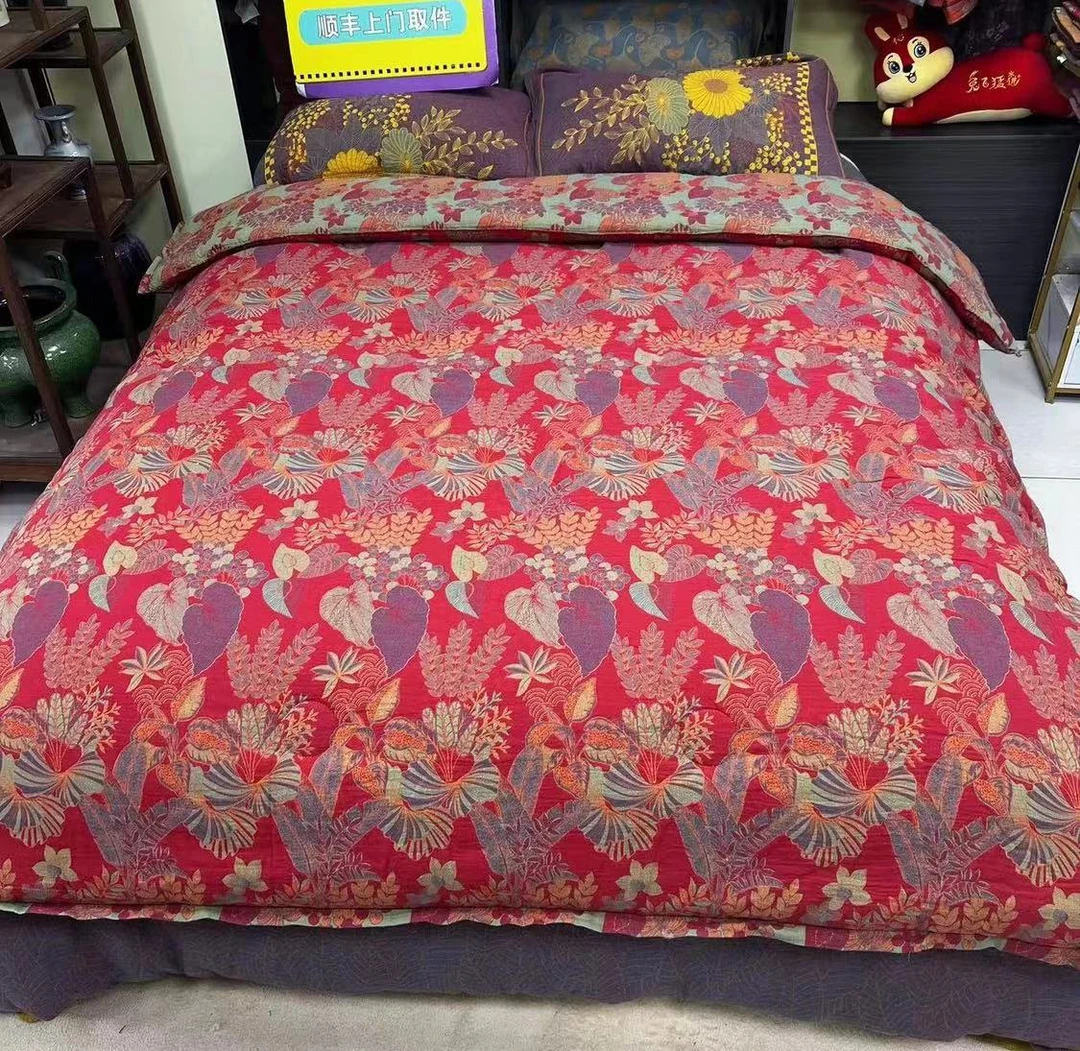 【穿梭雨林秋被】A类母婴级提花大豆秋被可机洗