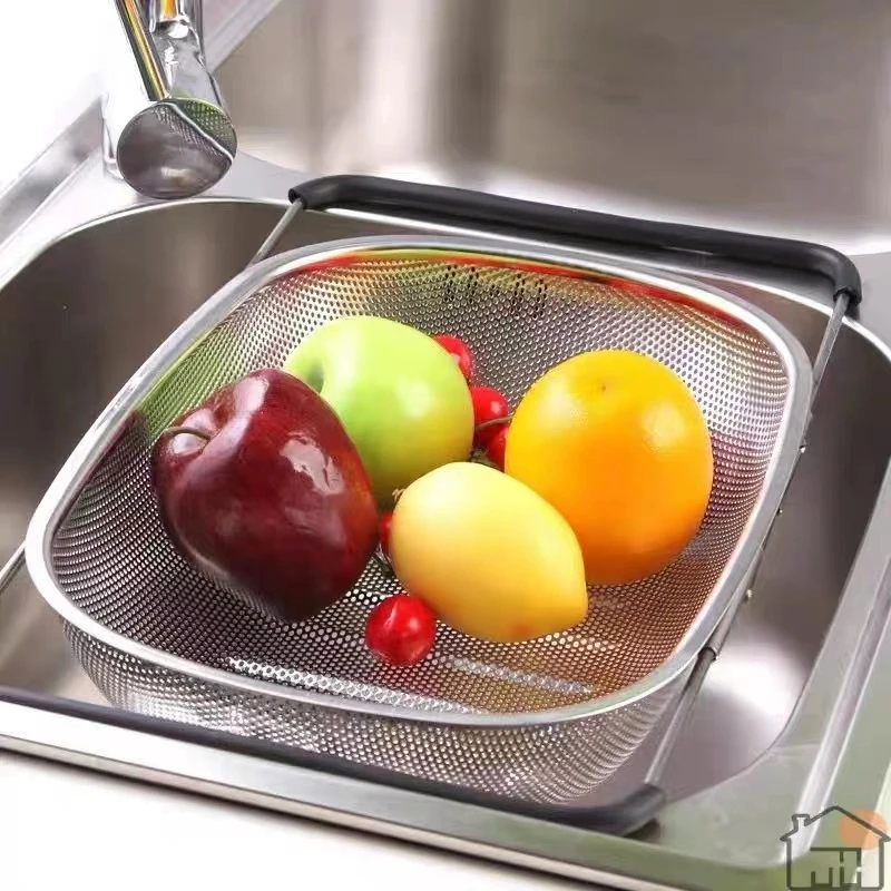 【董漫工厂】新款家用伸缩沥水篮厨房水槽沥水架洗菜盆置物