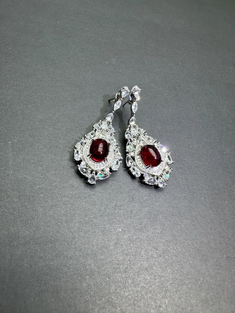 星光红宝石耳坠NP4