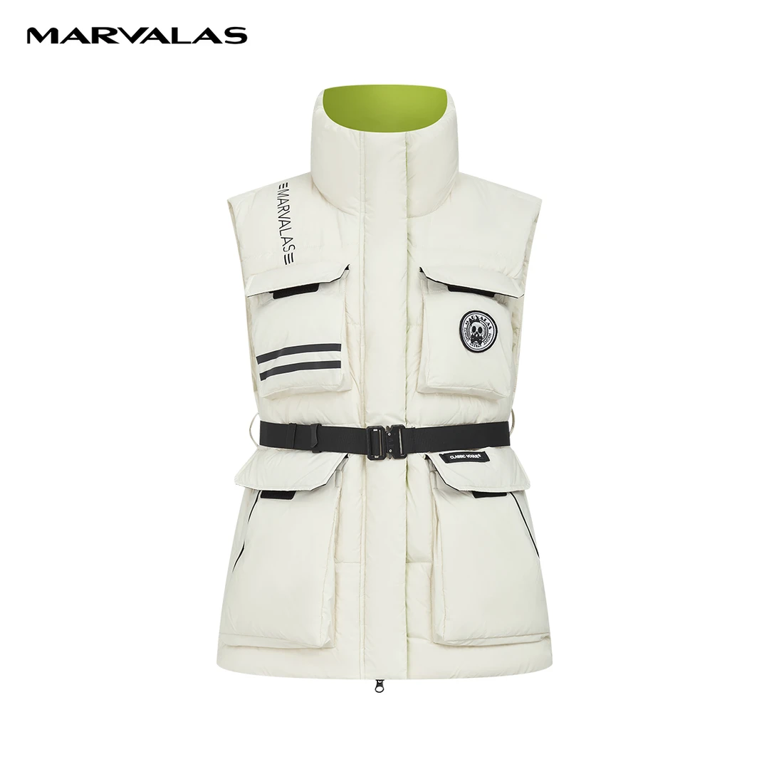 【小余专属】曼德诗羽绒服马甲2023冬季蓬松保暖马夹M4190072