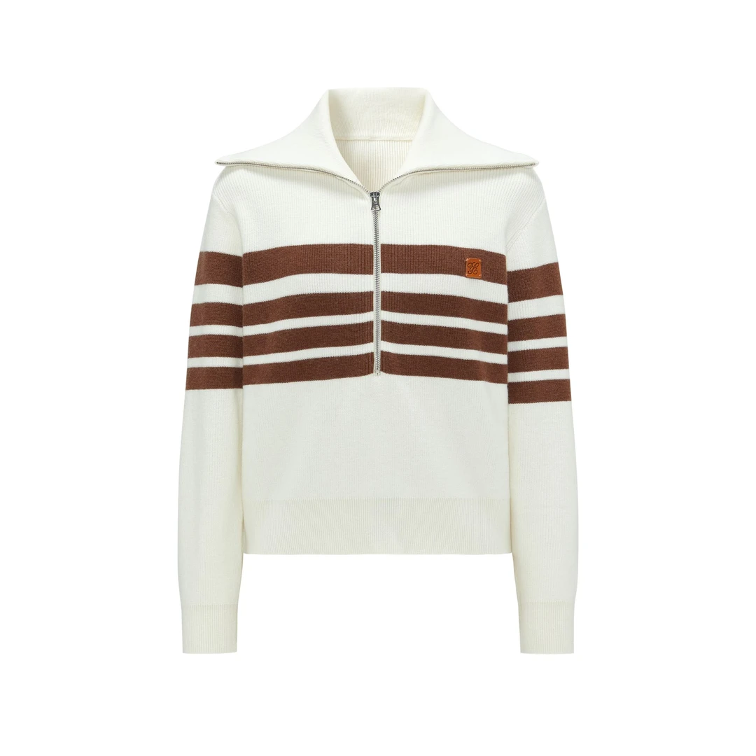 【诗语专属】秋冬新款百搭设计师绵羊毛套头打底针织衫Y733306836