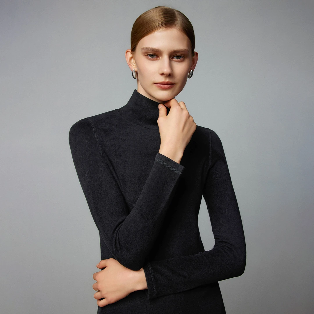 【小余专属】百搭气质针织衫女时尚修身高领套头打底衫Y330578