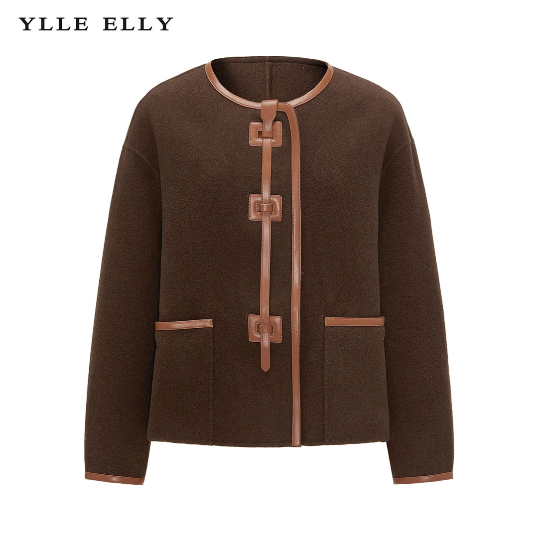 【小余专属】复古短款外套女高级感刺绣长袖百搭外套Y421307012