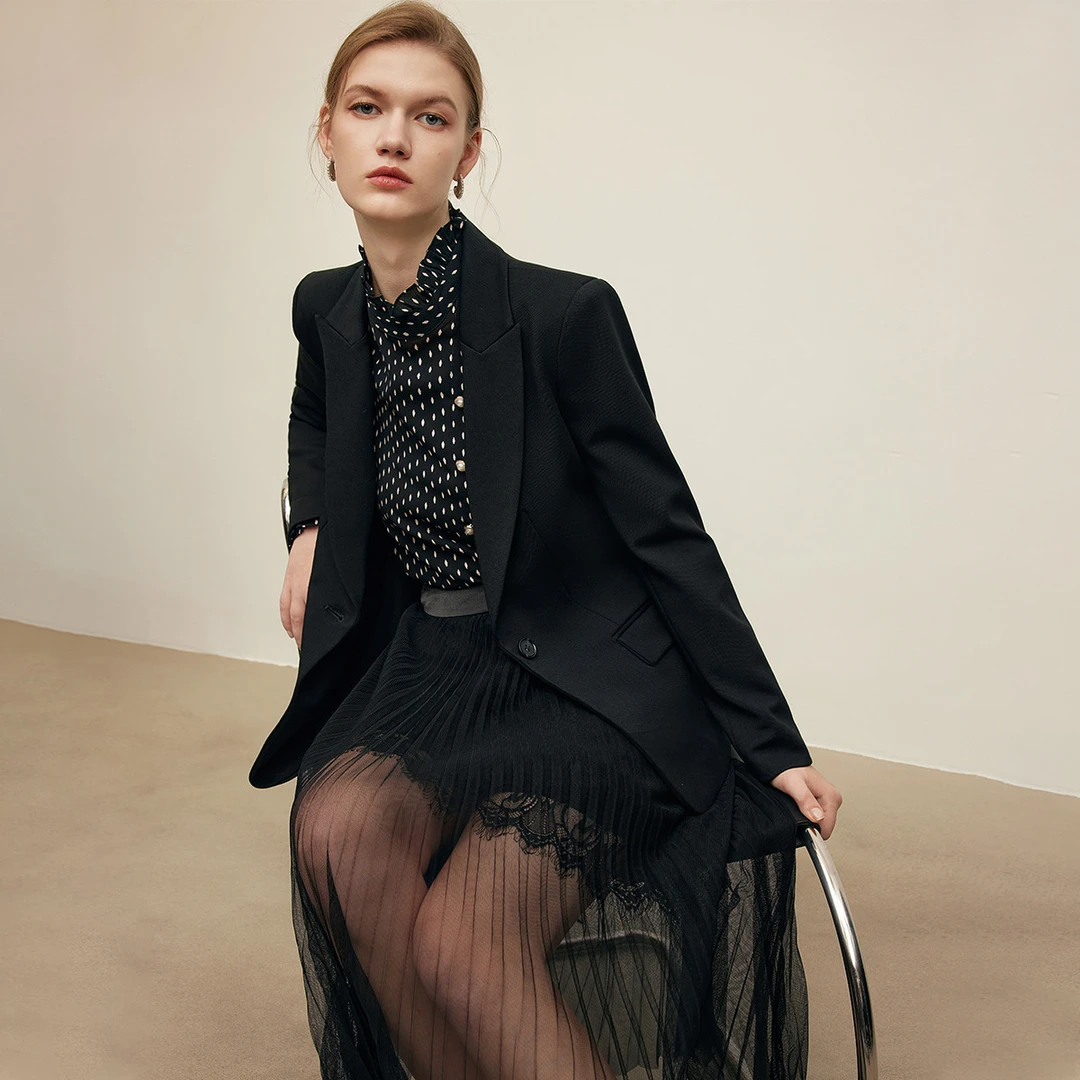 【大梦专属】简约一粒扣西装外套时尚气质百搭通勤西服Y430711