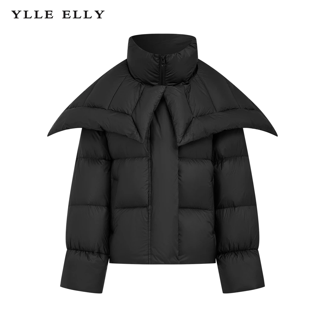 【小余专属】羽绒服女冬季拼接设计感短款外套Y427307115