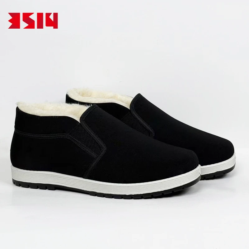 3514新款布棉鞋 黑色爸爸棉鞋中老年爸爸鞋北京布鞋北京布鞋