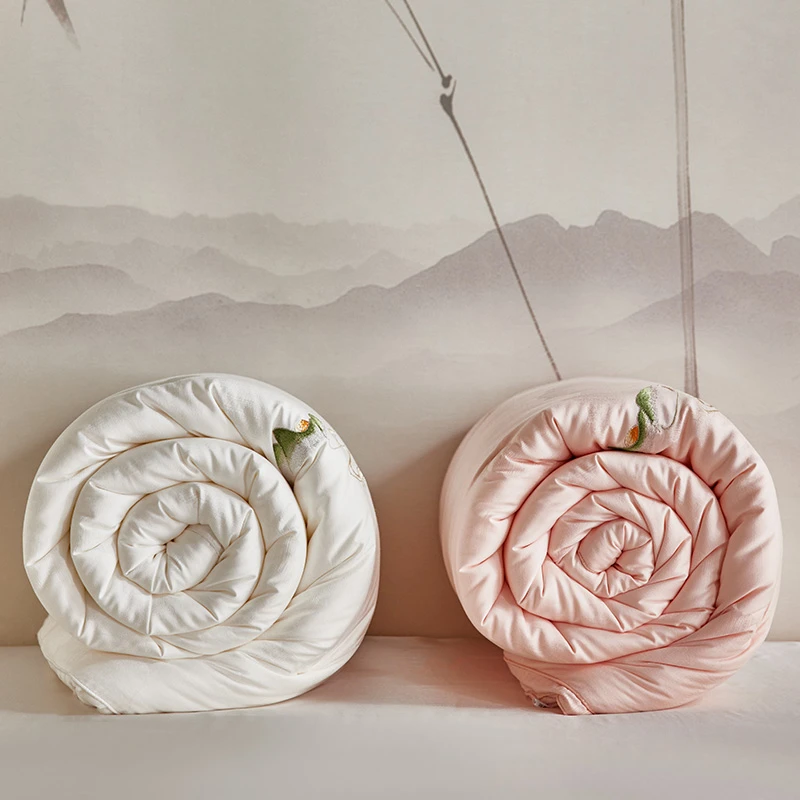 五星级酒店中式风加厚冬被柔软单人双人被芯 被子刺绣高端被褥