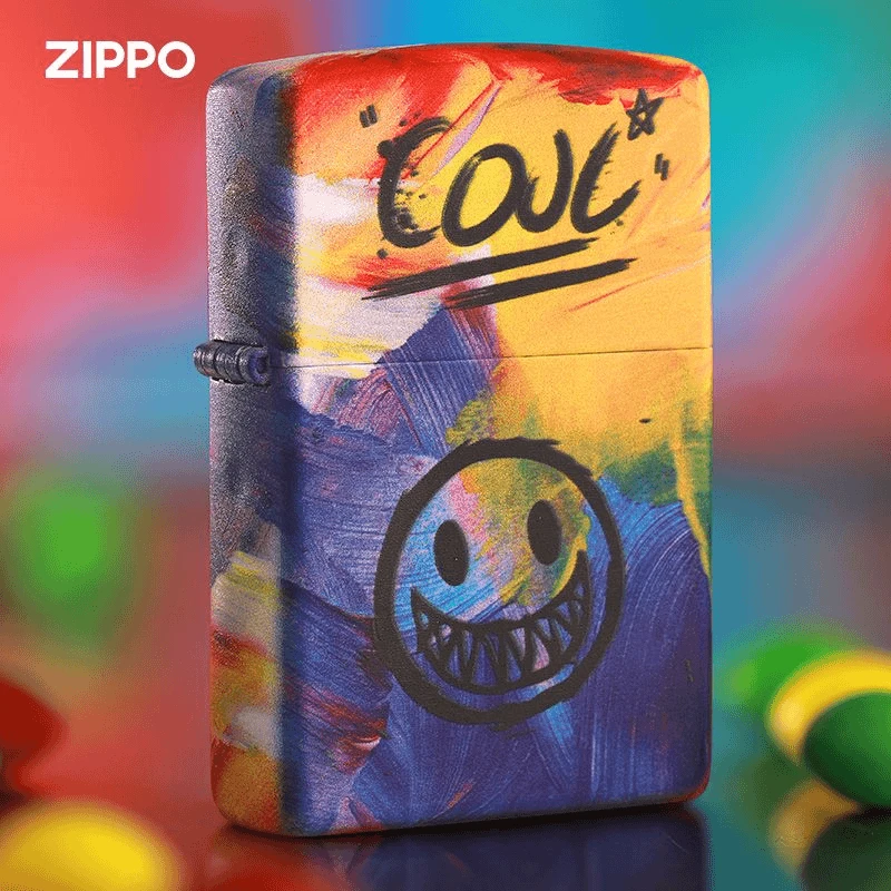 ZIPPO/之宝打火机彩虹笑脸-官方正版国潮风正品高档男士-DYX1H1