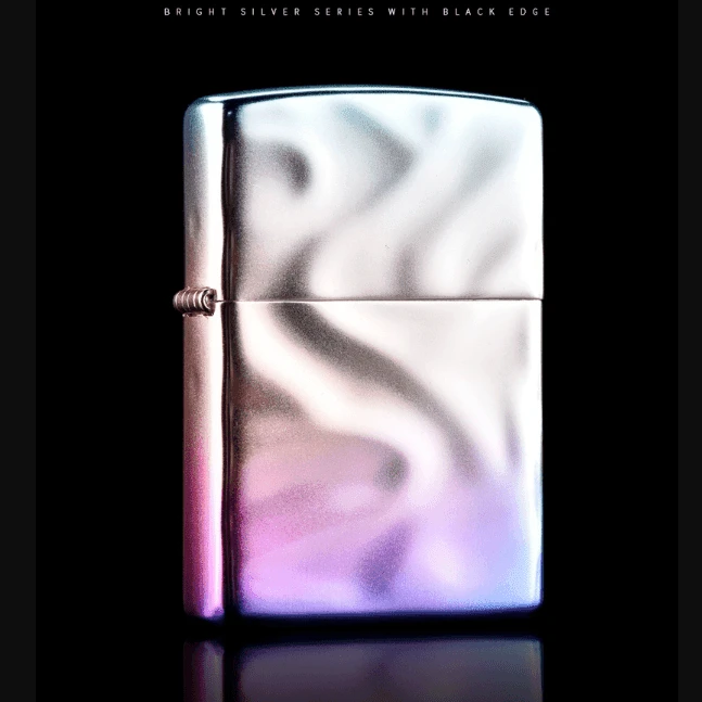 ZIPPO/之宝打火机渐变哑漆-爱的水波纹理煤油防风男士礼物-DYX1H1