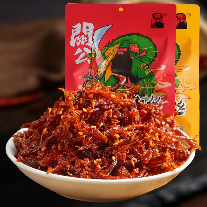 大话三国灯影牛肉丝四川达州特产小包装五香麻辣灯影丝休闲小零食
