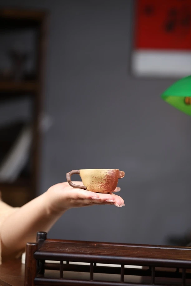 紫砂雅玩家70cc1只装石榴主人杯品茗杯仿生器