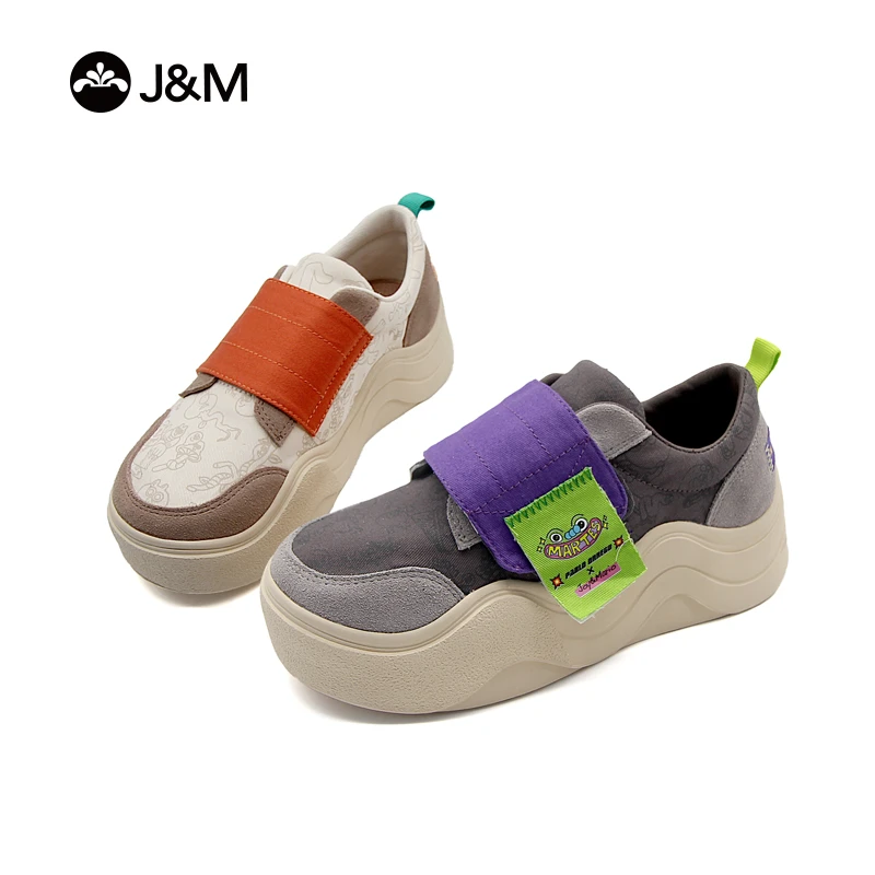 J&M/快乐玛丽2023年 春季时尚运动 拼色透气休闲百搭低帮鞋87367W