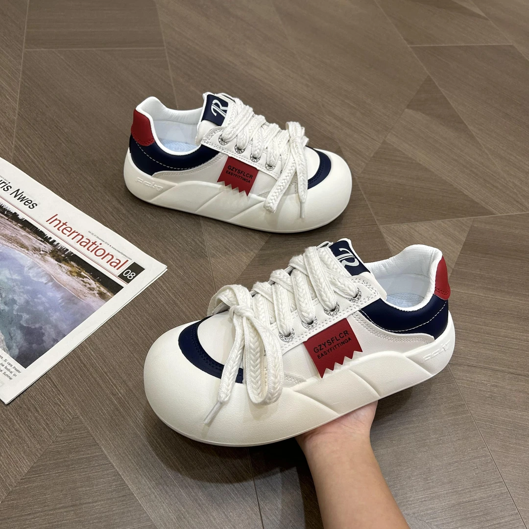 个性倒蝴蝶结板鞋2023秋季新款潮流韩版时尚软面女鞋运动休闲鞋子