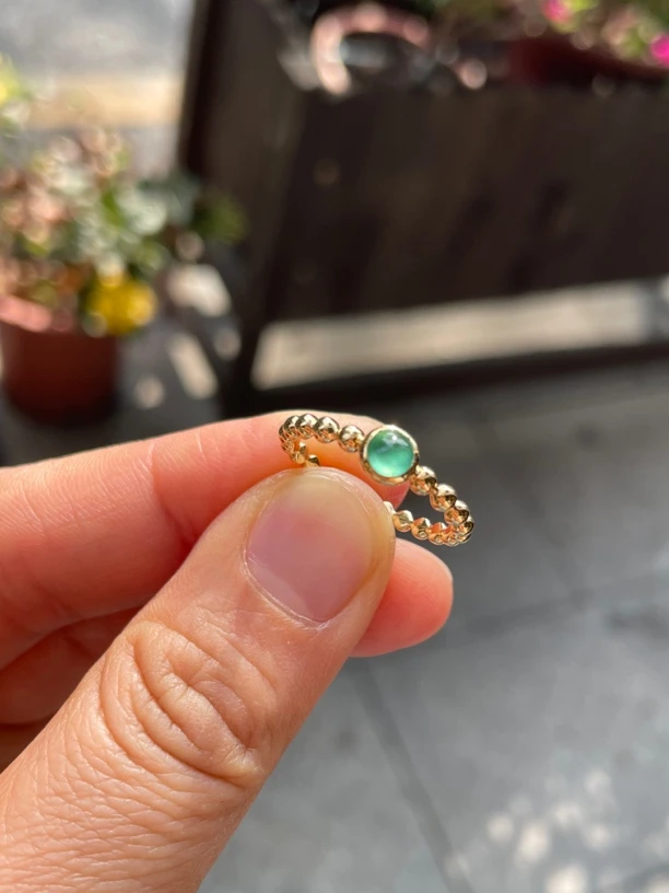 天然翡翠缅甸翡翠戒指